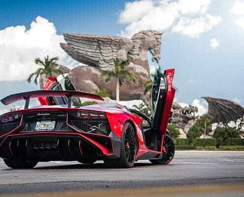 Lamborghini aventador SV rental Los Angeles