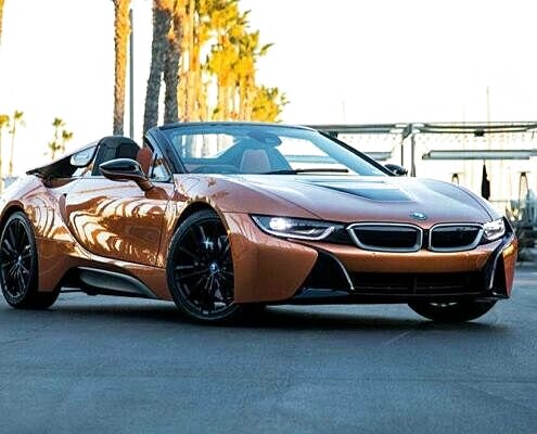 BMW I8 Roadster 2019 Gold rent in Los Angeles