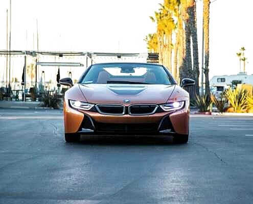 BMW I8 Roadster 2019 Gold rent in Los Angeles