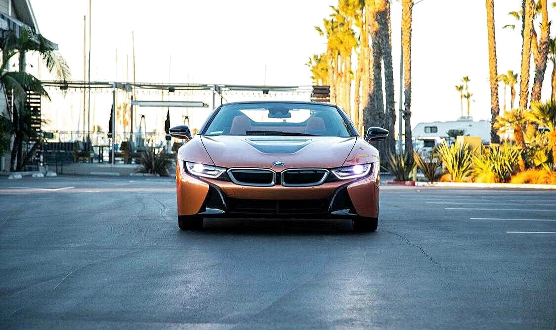 BMW I8 Roadster 2019 Gold rent in Los Angeles