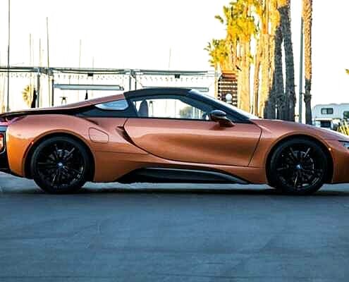 BMW I8 Roadster 2019 Gold rent in Los Angeles