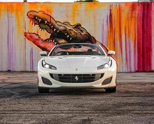 Ferrari portofino Spyder 2019 White rent in Los Angeles