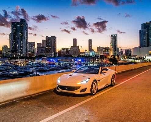 Ferrari portofino Spyder 2019 White rent in Los Angeles