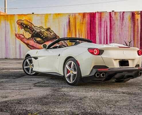 Ferrari portofino Spyder 2019 White rent in Los Angeles