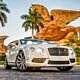 Rent Bentley Continental GT White in Los Angeles