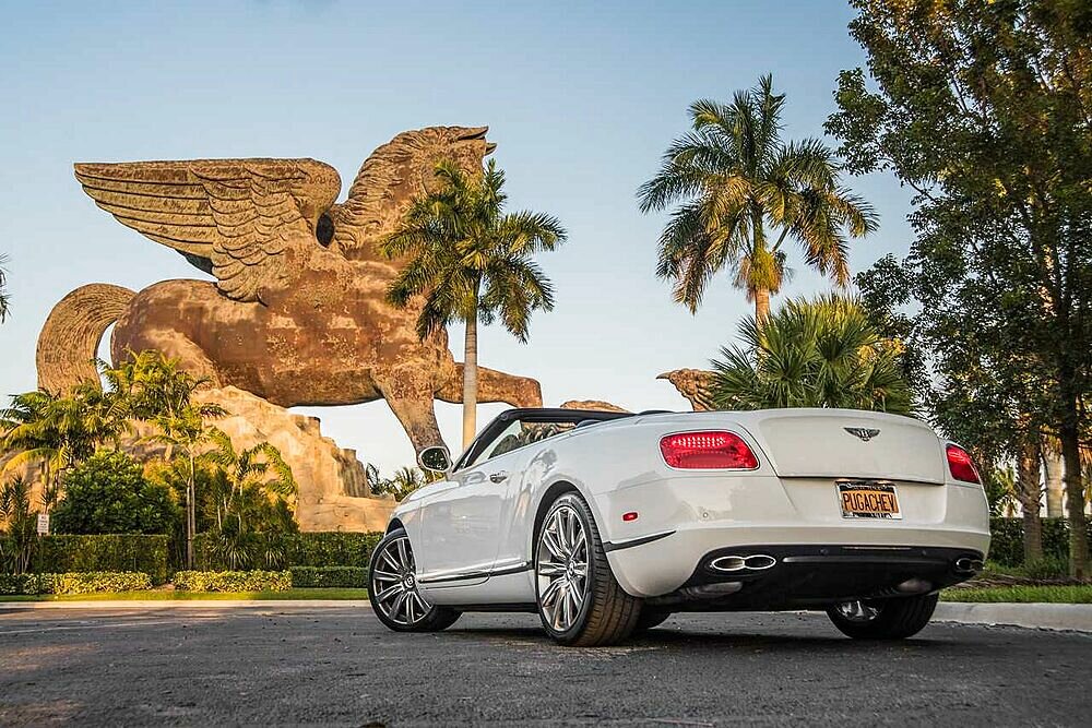 Rent Bentley Continental GT White in Los Angeles