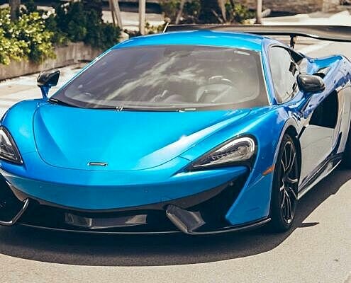 McLaren exotic car rental Los Angeles Beach