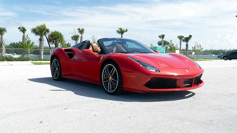 Rent Ferrari 488 Spider Red in Los Angeles 1