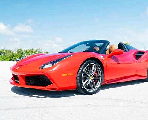 Rent Ferrari 488 Spider Red in Los Angeles 3