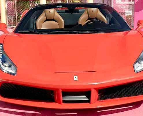 Rent Ferrari 488 Spider Red in Los Angeles 2