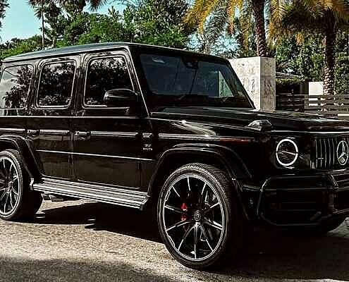 Mercedes Benz G63 2022 Black Rental Los Angeles