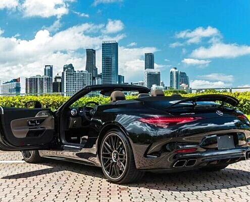 Mercedes-Benz SL Black 2022 Rental in Los Angeles