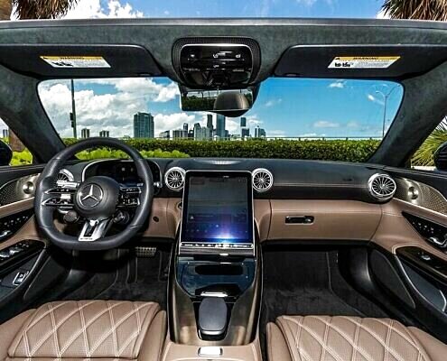 Mercedes-Benz SL Black 2022 Interior 2