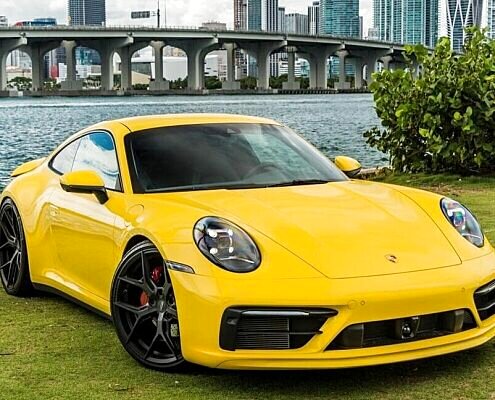 Porsche 911 Yellow 2022 Rental in Los Angeles