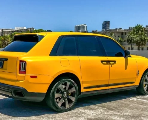 Yellow Rolls-Royce Cullinan